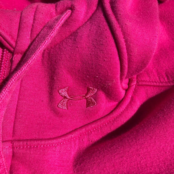 Pink Under Armour hoodie, size medium - Picture 2 of 3